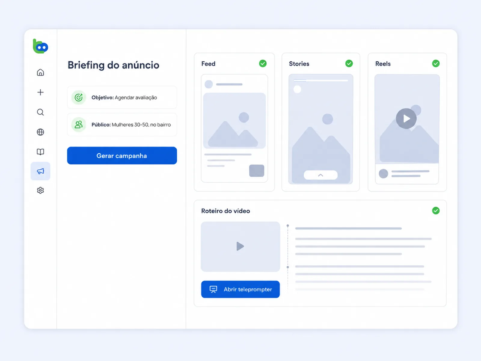 Máquina de Ads: briefing, variações e roteiro